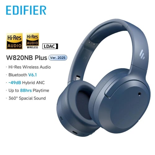 اديفير Edifier W820NB Plus(2025 الإصدار) سماعة رأس...