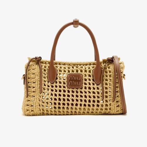 Miu Miu raffia bag