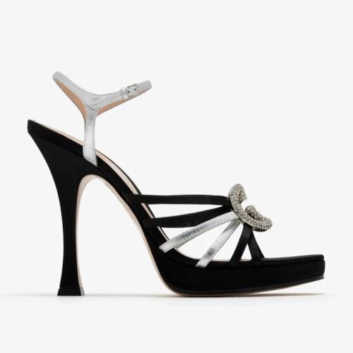 Gucci Interlocking G crystal sandals