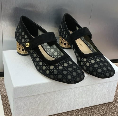 Women Icon Pump Transparent Mesh Embroidered With...