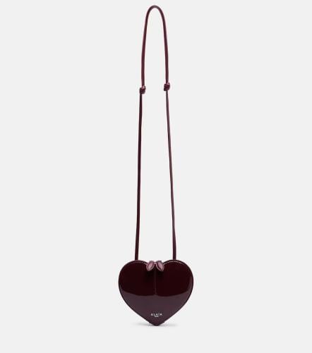 alaia Le Cœur patent leather crossbody bag