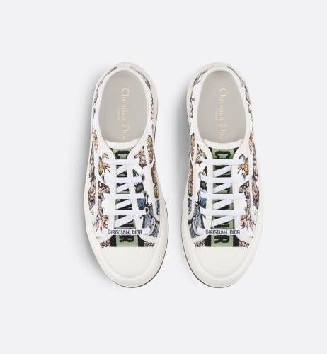 Multicolor Floral Embroidered Canvas Walk N Low To...