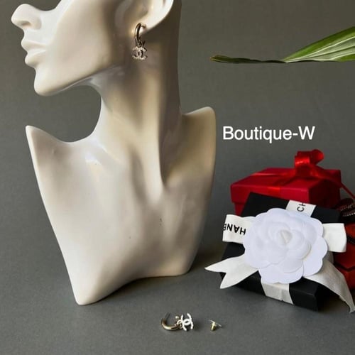 ChEar2 C Hammered Gold Stude