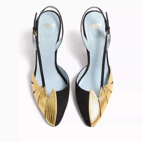 valantino Foliefoliage Slingback Pumps