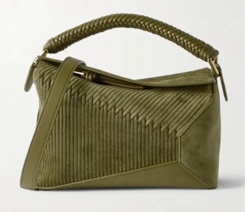 loewe small suede Diamond Puzzle Edge