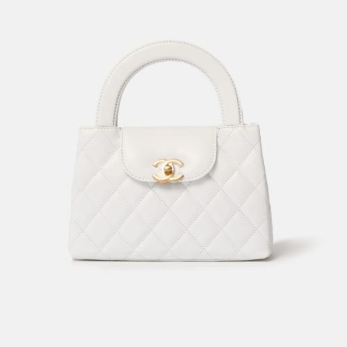 CHANEL Calfskin Quilted Micro Kelly