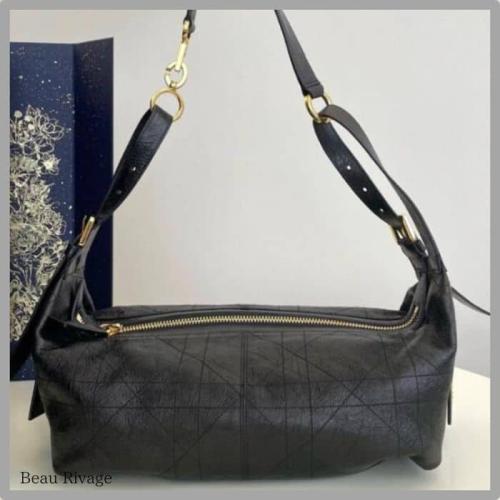 Medium D-Journey Bag in Shiny Goatskin