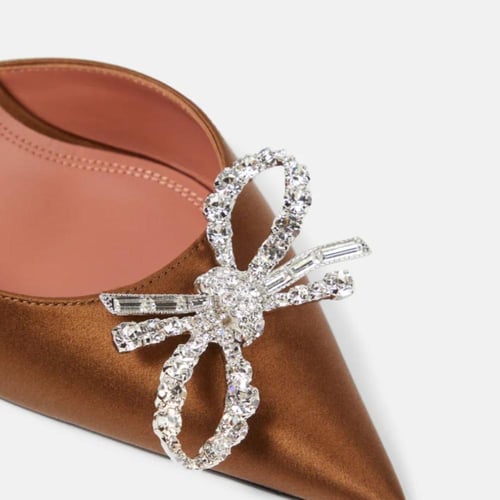 AMINA MUADDI Rosie 95 satin slingback pumps € 1,06...