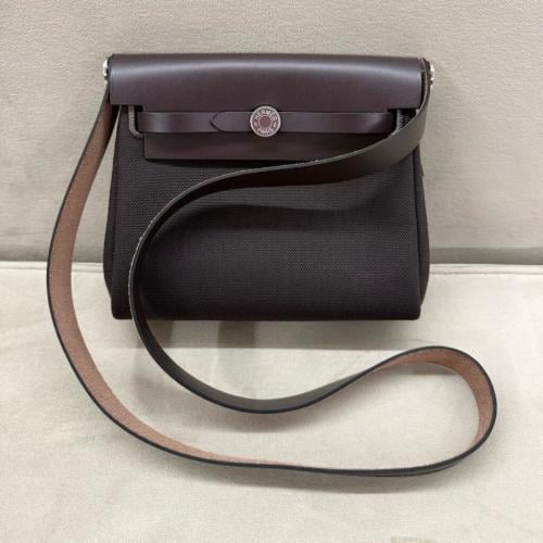 HERMÈS PRE-LOVED Unused Mini Herbag 20 in Canvas &...