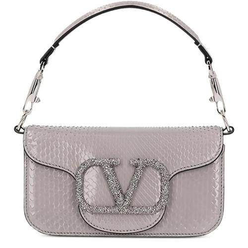 valantino Locò small python shoulder bag