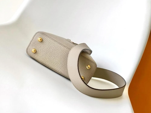 Lv Leather Mini Capucines Shoulder Bag