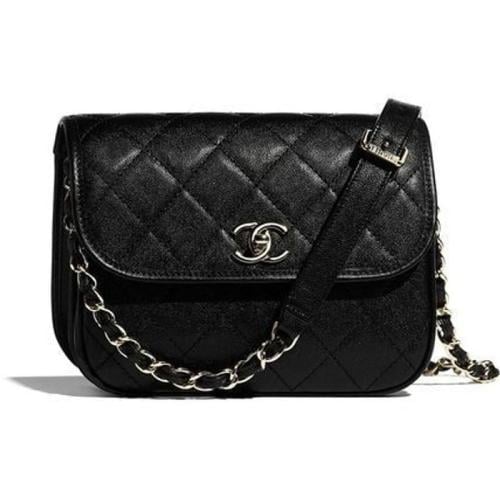 Chanel Black Quilted Leather CC Day Flap Bag