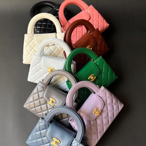 CHANEL Calfskin Quilted Mini Kelly