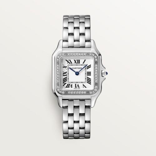 ساعة مرصعة بالألماس بتصميم مستوحى من Cartier Panth...