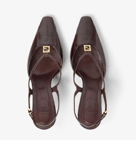 fendi FFold slingback pumps