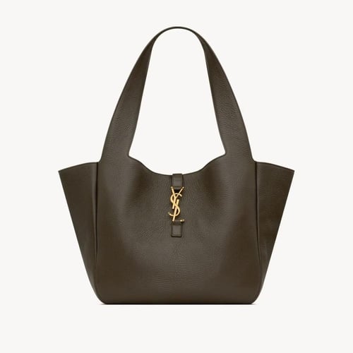 SlBa9- 35cm Saint Laurent bea in grained leather