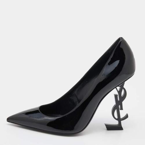 Saint Laurent Black Patent Leather Opyum Pumps