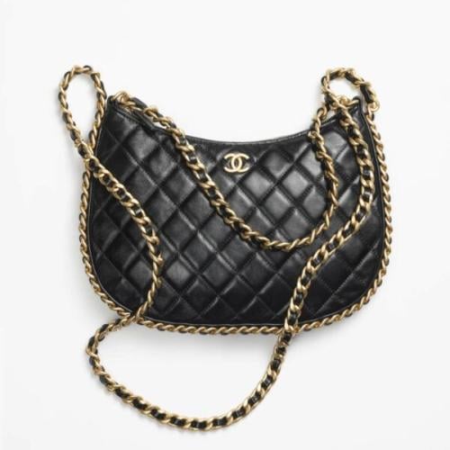 ChBa3 - CHANEL Lambskin Quilted Chain Around Hobo
