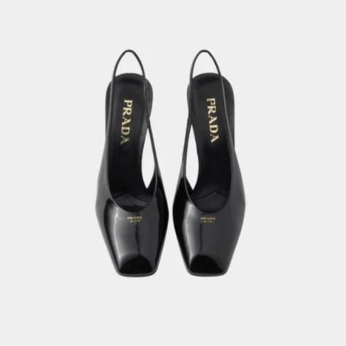 Prada Patent leather slingback pumps