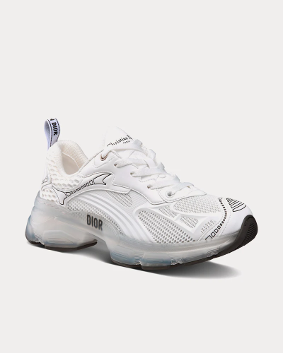 Vibe White Technical Fabric, Mesh and Rubber Low T...