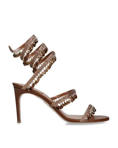 RENE CAOVILLA Cleo embellished leather sandals