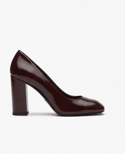 Prada Patent leather square toe pumps