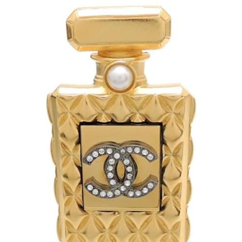 Chanel perfume bottle brooch