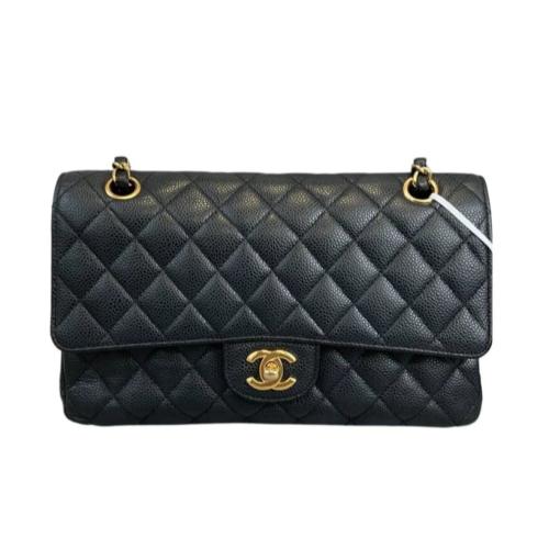 ChBa26-CHANEL Caviar Quilted Medium Double Flap