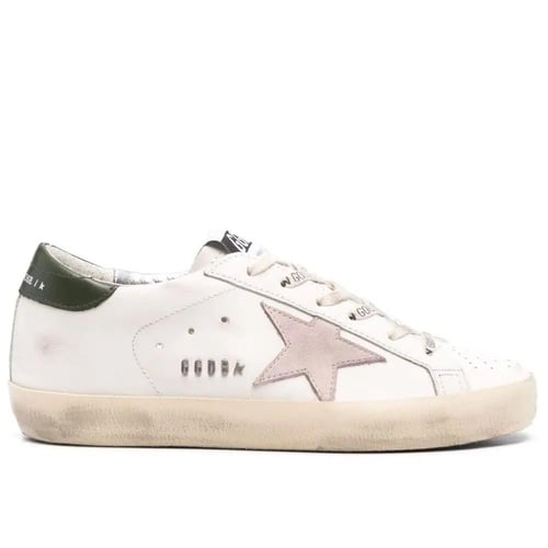 GolSh4 Golden Goose SUPER STAR LEATHER SNEAKERS