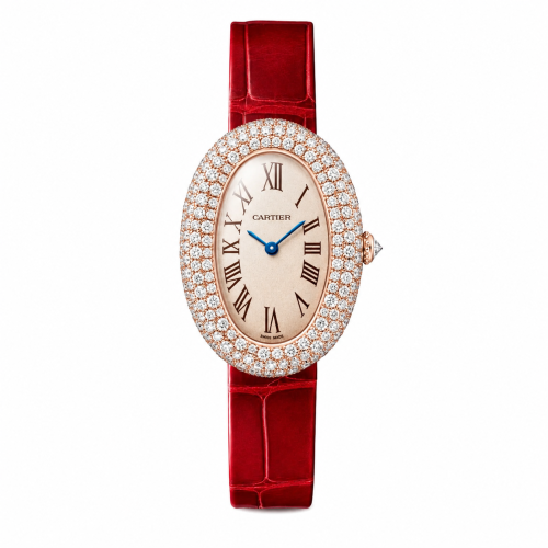 ساعة مرصعة بالألماس بتصميم مستوحى من Cartier Baign...