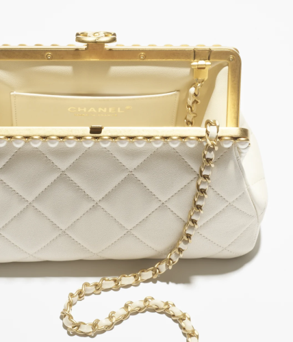 Chanel Pearl Kiss-Lock Clutch