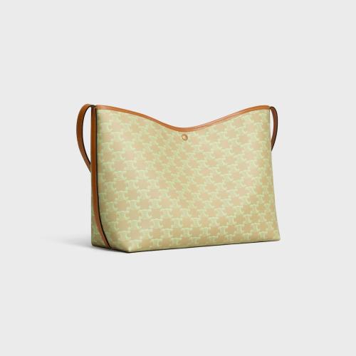 celine shopper bag in triomphe canvas