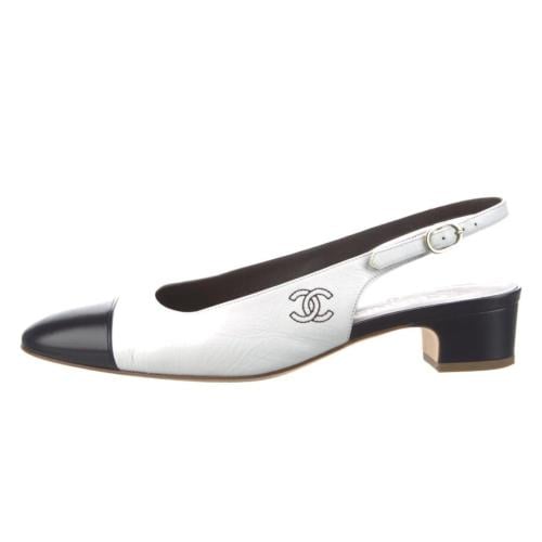 Interlocking Logo Slingback Pumps