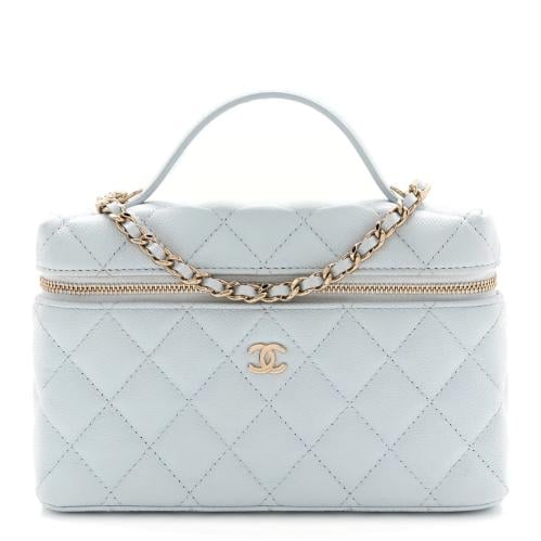 Chanel Quilted Top Handle Vanity chain