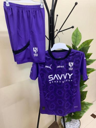 طقم الهلال الثالث بنفسجي مقاس رجالي ولادي شبابي 20...