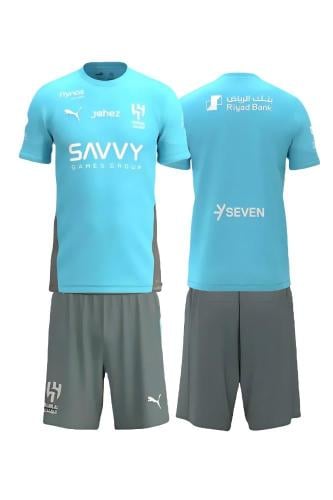 طقم تمارين الهلال سماوي الجديد 2026