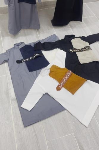 ثوب العيد مع سديري بالاسم