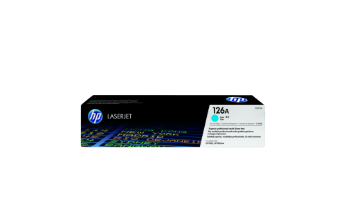 HP 126A Cyan Original LaserJet Toner Cartridge (CE...