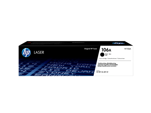 HP 106A BLACK ORIGINAL LASER TONER CARTRIDGE (W110...