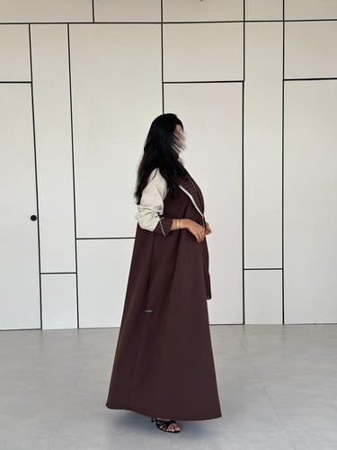 عباية كريب بني مقلم بيج مع بني