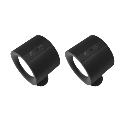 إضاءتين جدارية قابلة لإعادة الشحن مع جهاز تحكم عن...