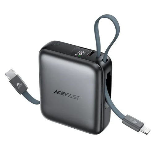 باور بانك ايس فاست ACEFAST M23 سعة 10000mAh بكابلي...