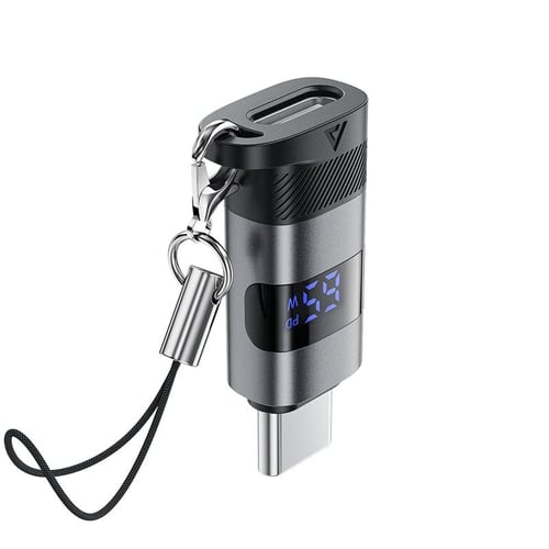 محول ايس فاست (ACEFAST J9) USB-C إلى USB-C بشاشة ر...