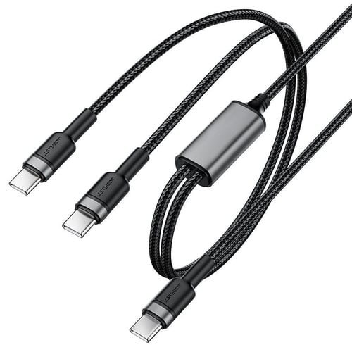 كيبل شحن سريع USB-C إلى 2×USB-C 100W مزدوج – نايلو...