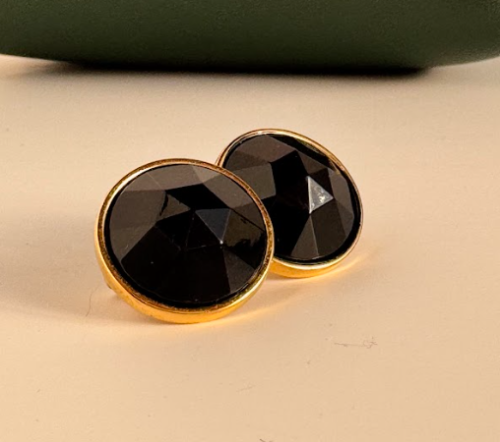 Black Gem Earring