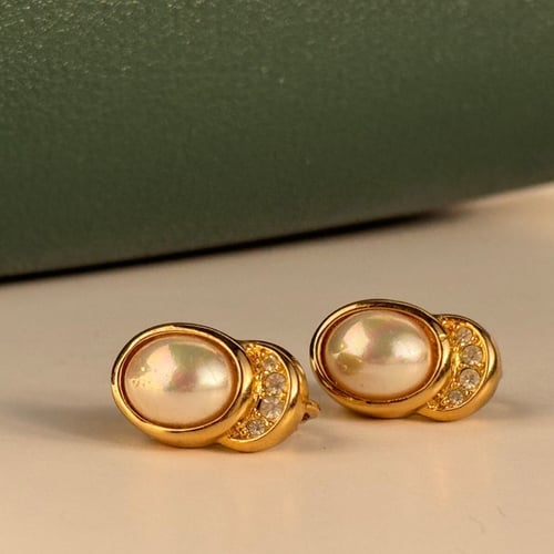 Christian Dior Vintage Pearl Earrings
