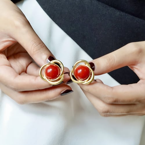 Red Vintage Earrings