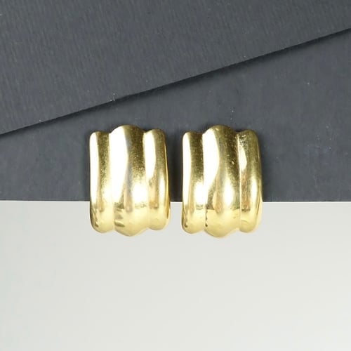 Vintage Gold Chunky Earrings