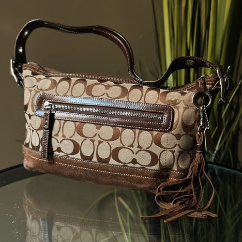 Vintage Coach Signature Shoulder Bag – 2000s