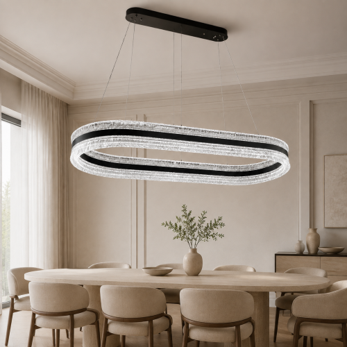 ثريا مودرن فاخرة بإضاءة LED ذكية – تصميم عصري مستط...